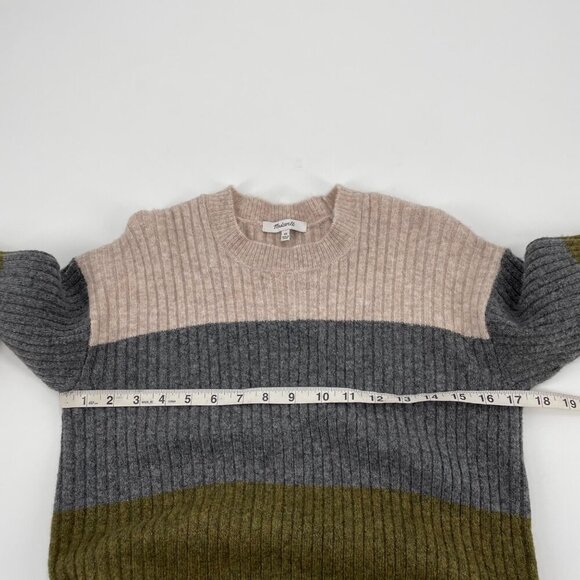 Madewell Colorblock Sweater Dress in Coziest Yarn Womens Size XS Wool Blend - Picture 8 of 8